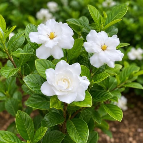 Aimee Gardenia (Tree Form) - 24-36" Tall Live Plant - Gallon Pot - Image 4