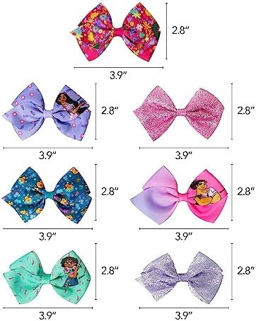 Disney Encanto Hair Bow Clips Bundle - 4 Inch Alligator Clips with Different Images, Ages 3+ - Image 5