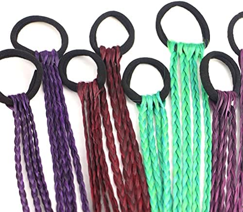 Girl hair accessories, children's colorful braided hair extensions - Image 6