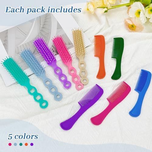 100 Hair Brush Combs Set in Bulk Individually Wrapped Travel Comb Brush - Image 3