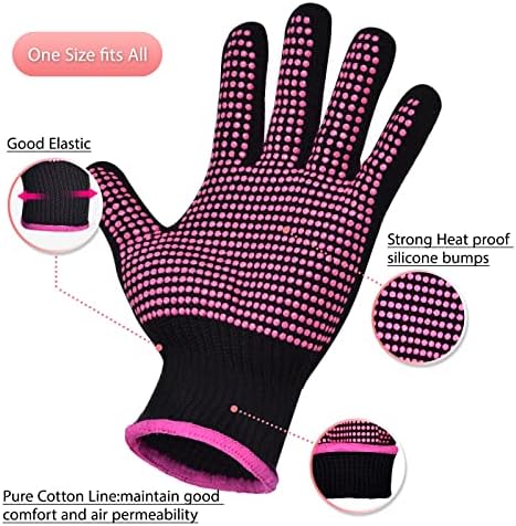 MORGLES Heat Resistant Gloves & Hair Styling Kit (11-Piece Set) - Image 4