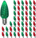C9 LED Christmas Lights Outdoor Replacement Bulbs Red/Green by AustinCoast