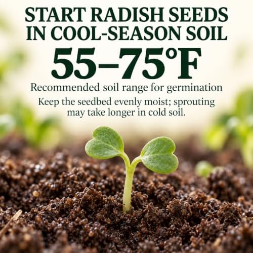 500 Cherry Belle Radish Seeds for Planting | USA Grown, Non-GMO, Heirloom | Fast-Growing, Sweet & Crisp | Harvest in 25 Days | Spring Vegetable for Gardeners of All Levels - Image 3