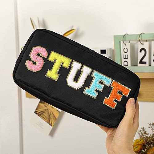 DYSHAYEN Small Cosmetic Bag, Black Stuff - Image 6