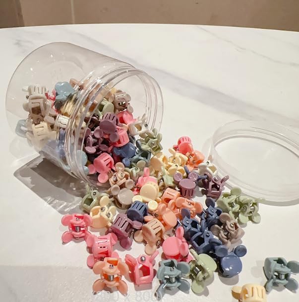 50 PCS Mini Claw Clips Small Hair Clips,Barrettes Hair Accessories Colorful Cute Hair Accessories for Women - Image 6