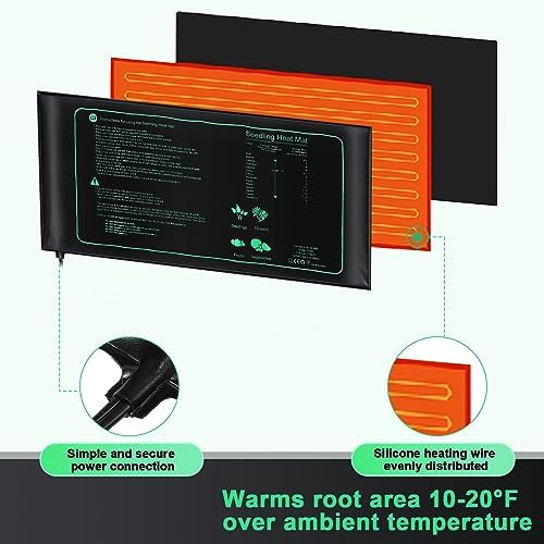 ROCEEI 10 Pack Durable Seedling Heat Mat 10" x 20.75" Waterproof Pad - Image 5