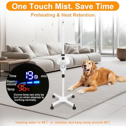 Professional Facial Steamer, Vaporizador Facial with Steam Adjustable & Timer, Movable Arm, Preheating Esthetician Steamer, Home Beauty Salon SPA - Image 5