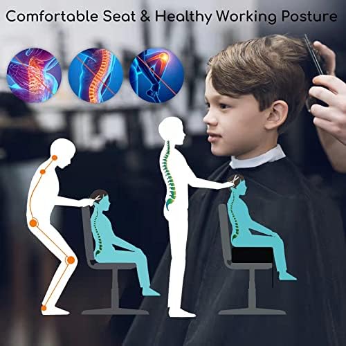 Salon Barber Booster Seat Cushion for Kids Hair Cutting Salon Leather Pads, Boat Booster seat Cushion, Salon Styling Chair Seat Booster, Barber Beauty Salon Spa Equipment Black - Image 6