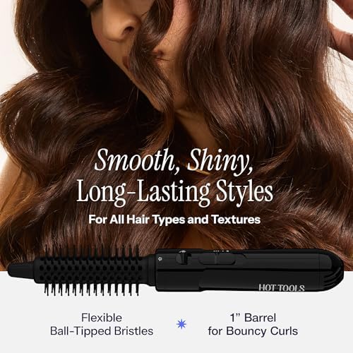 Hot Tools Pro Artist 1.5" Hot Air Styling Brush, Black - Image 3