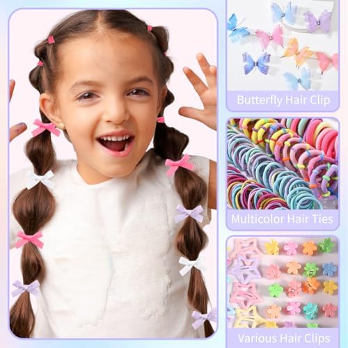 900 PCS Colorful Hair Ties for Girls Hair Accessories Set - Image 4
