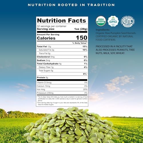 CROP BY POP - Organic Raw Pumpkin Seeds (32 Oz - 2 LB) - Image 2