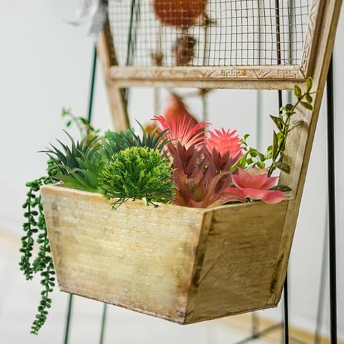 QUOZUO Succulents Plants Artificial, 14pcs Colorful Succulents Plant, Mini Fake Succulents for DIY Crafting Home Garden Office Party - Image 6