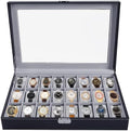 Watch Box 24 Slots Watch Case Grey by AMGSH
