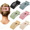 French Flat Hair Clips for Women 6pcs Hair Claw Clips for Thick or Thin Hair Matte Claw Clips for Girls Barrettes Non-Slip Strong Hold Hair Accessories for Women (Light Colorful) by Artchita