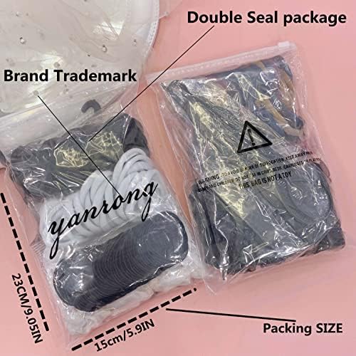 YANRONG 755PCS Hair Accessories for Woman Set Seamless Ponytail Holders Variety Hair Scrunchies Hair Bands Scrunchy Hair Ties 759 Piece Set - Image 6