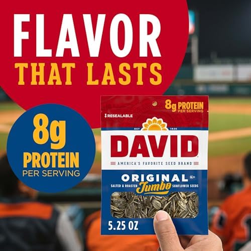 DAVID Jumbo Sunflower Seeds, Original Flavor, 5.25 oz. - Image 3