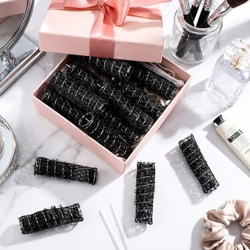 WILLBOND 20 Pcs Vintage Hair Rollers, Small Brush Roller Curler with Picks - Image 3