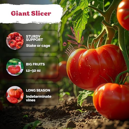 325 Giant Beefsteak Tomatoes Heirloom Vegetable Seeds, Solanum Lycopersicum - Image 4