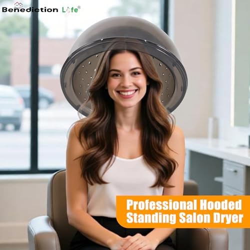 Hooded Conditioning Hair Dryer 1200W, 60-Minute Timer, Temperature Adjustable, Angle & Height Adjustable Downdraft Hood, for Homes, Beauty Salons, Studios - Image 6