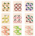 (36 Pcs) Super Cute Girls Hairpin, Mini Size Fruit Pineapple Carrot Strawberry Apple Banana Cherry Hairpin Baby Girl Hair Clips Decoration Salon Hairstyle Hairdressing for Little Kids or Doll-Mix 4 by Unknown