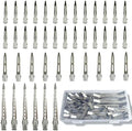 HiJeaton Metal Silver Duck Clips for Women Styling Curl Rollers Loc Retwist by HiJeaton
