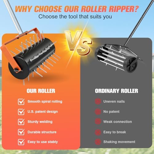 Rolling Lawn Aerator Tool Seed Dispenser for Small Seeds，Handheld Seed Planter Tool Seed Dibber Multifunctional Seed Spacer Gardening Tools - Image 5