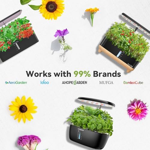 Wild Flower Seed Hydroponic Pod Kit Compatible with Aerogarden, Ahopegarden, Letpot, 7 Pods with Variety Seeds(Blush Hibiscus, Coneflower, Dahlia, Viola, Lavender, French Marigold, Snapdragon) - Image 4