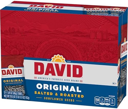 DAVID Sunflower Seeds, Original Flavor, 1.625 oz. (Pack of 24) - Image 6