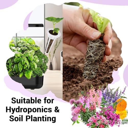 Flower Seed Pods for All Hydroponics Growing System, 8 Pods with 600+ Seeds of Marigold, Lavender, Petunia, Dark Pink Dianthus, Clover and Snapdragon - Image 4