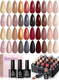 Beetles Fall Gel Nail Polish Set, 20 Colors Warm Mist Gel Polish by beetlesGelPolish
