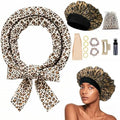 Heatless Curls Overnight Headband, 70'' No Heat Hair Curlers with Hair Bonnet for Sleeping, Leopard by Yampahpa%E2%80%94ShineYourLife