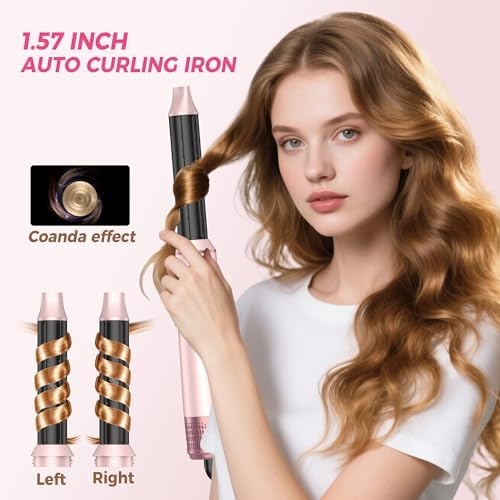 ATOPSKINS 5-in-1 Hair Dryer Brush, Hot Air Styler with Auto-Wrap Curlers - Image 2
