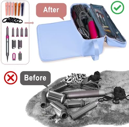 Hair Tools Travel Bag with Heat Resistant Mat Hair Styling Accessories Storage Case for Hair Dryer Flat Iron Straightener Curling Iron Haircare Accessories Travel Essentials for Women - Image 5