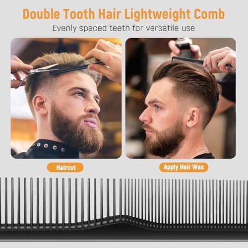 Stylemate Men's Hair Styling Combs and Brush Set - Roller Brush for Adding Volume, Pompadour, Slicked-back, Fauxhawk, Undercut Styling Combs - Image 4