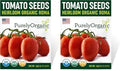 Organic Tomato Seeds (Roma) - Approx 75 Seeds - USDA Organic, Non-GMO, Open Pollinated, Heirloom, USA Origin (Pack of 2) by Purely+Organic+Products+LLC