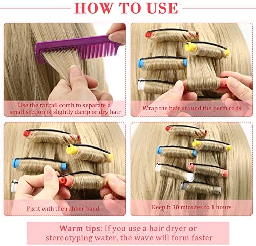 Willbond 72-Piece Hair Perm Rods Kits, Short Cold Wave Hair Rollers - Image 3