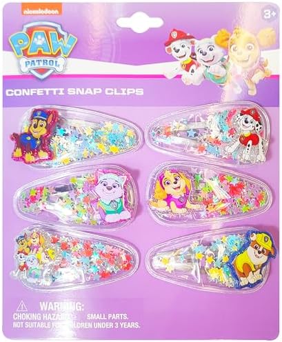 LUV HER 6pc Cute Hair Clips For Girls with Favorite Character Charms, Magical Confetti Hair Clips for Kids, Toddler Hair Accessories, Ages 3+ by LUVHERKIDS