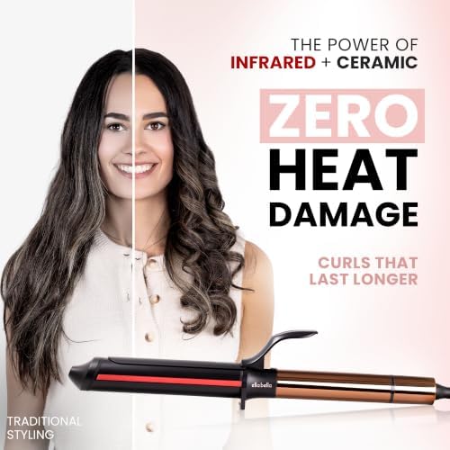 ELLA BELLA® Curling Iron 1.5" Professional Ceramic Wand, All Hair Types - Image 4