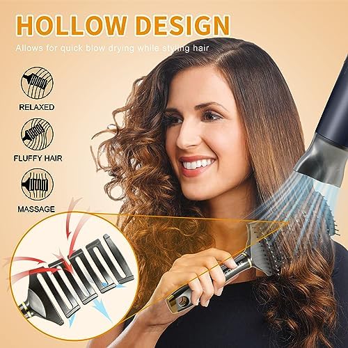 SHINLEA Curved Detangling Brush for Curly Hair, Professional Vented Anti-Tangle Brush for Wet & Dry, Ideal for Textured 2A to 4C Hair and Thick Blow Drying - Image 4
