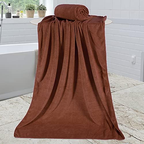 JML Bath Towels Set of 2, 30" x 60", Brown - Image 3