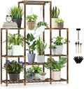 Plant Stand Indoor Outdoor, 8 Tiered Plant Shelf Wood Plant Rack by Uneedem