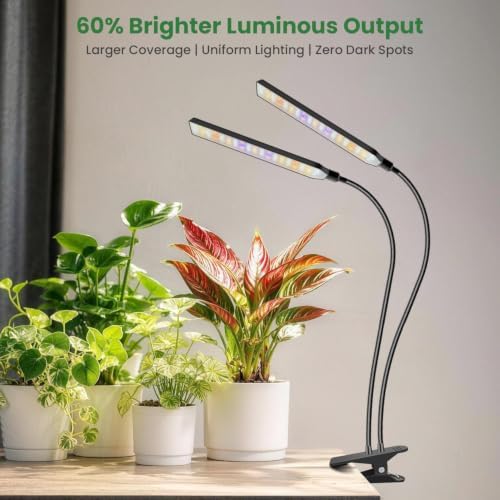 Kullsinss Clip-on Plant Lights for Indoor Growing, 114 LEDs 15W Grow Light - Image 2
