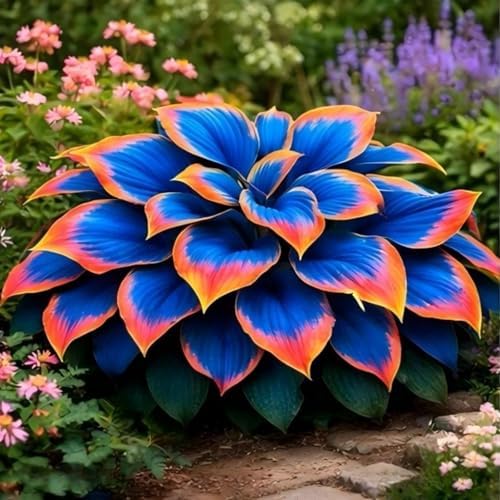 375+ Rainbow Hosta Seeds Heart Shaped Leaves, Hostas Seed for Planting Drought Tolerant Colorful Hosta Plants Outdoor Garden - Image 4