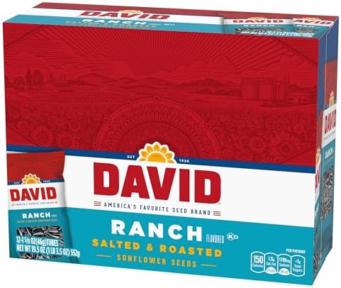 DAVID Sunflower Seeds, Ranch Flavor, 1.625 oz. (12-pk) - Image 6