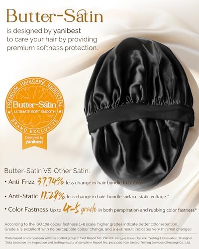YANIBEST Small Satin Bonnet for Men, Hair Bonnet for Short Hair Waves - Image 3