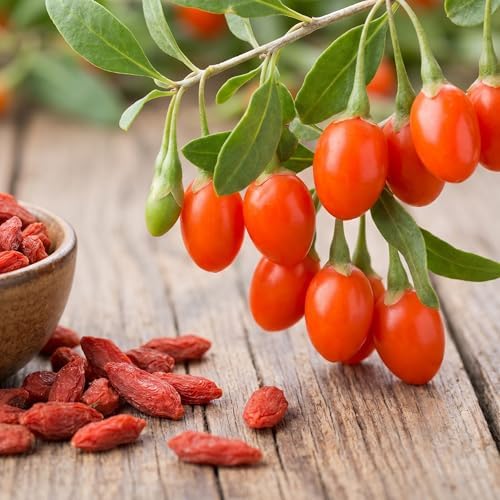 2 Goji Berry Trees Live Plants, Perennial Berry Plant, 6-8 Inch Tall - Image 3