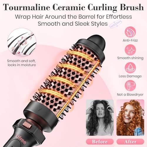 Ufree 3-in-1 Curling Iron Wand Set, Thermal Brush Hair, Straightener - Image 3