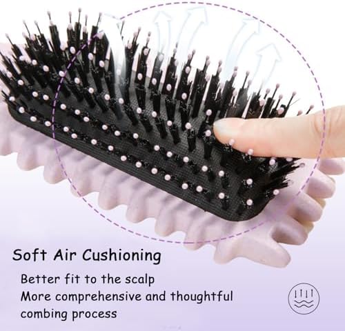 1 PCS Curly Hair Brush, Curl Defining Brush (Pink) - Image 3