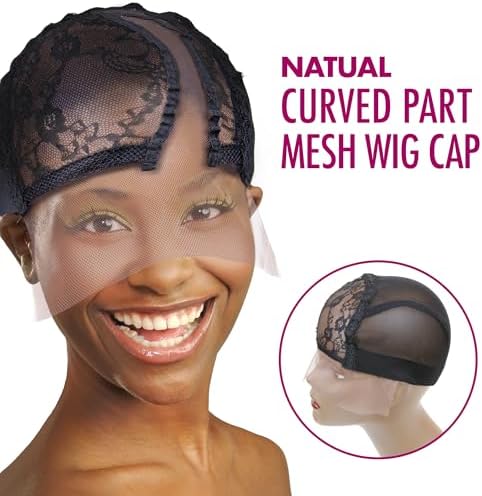 DONNA Natural Curved Part U Part Wig Cap - Mesh Wig Cap for Women, Essential Hair Accessories and Hair Bonnet for Sleeping, 1PC - Image 3