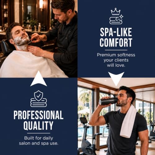 Bulk 72-Pack Professional Salon Spa & Wellness Towels, 16" x 27", White - Image 4